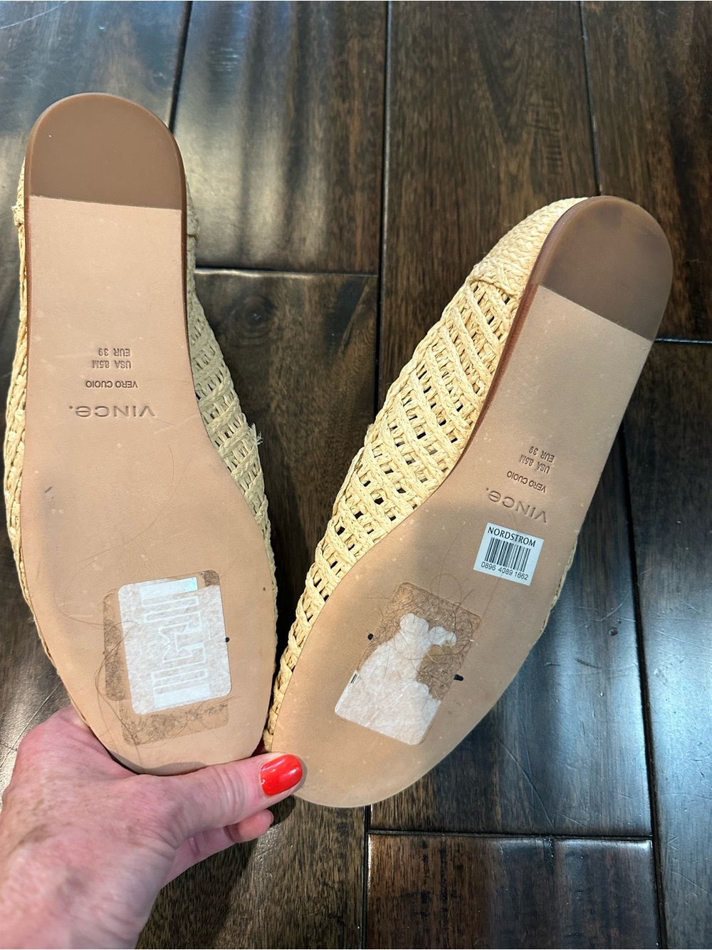 Vince Raffia Davis Woven Loafer Flats in Natural - Picture 5 of 7